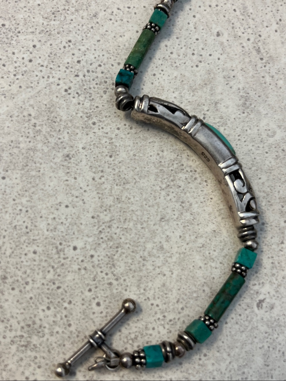 Studio Barse Turquoise and Sterling Silver Beaded Bracelet - Picture 7 of 7